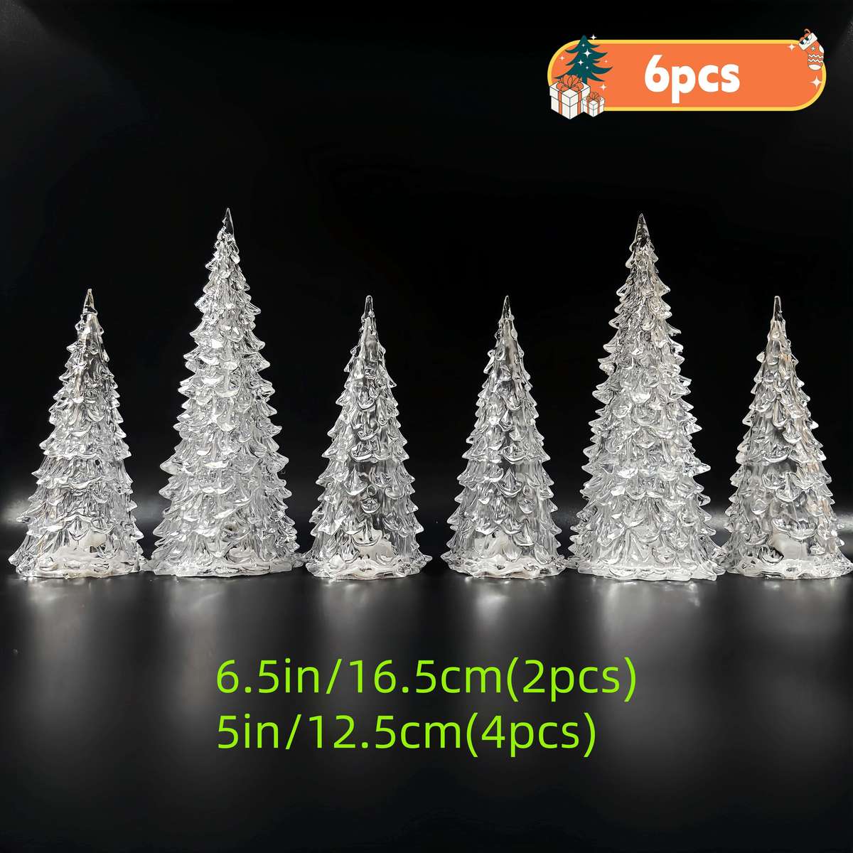 Christmas Lights 12.7Cm  4Pcs   Add  21.59Cm