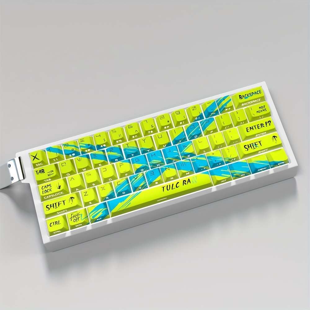 keyboard color Yellow and Blue 74 Keys