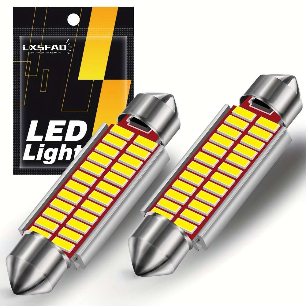 Car Lights Items 2Pcs 16Smd 36Mm 6000K