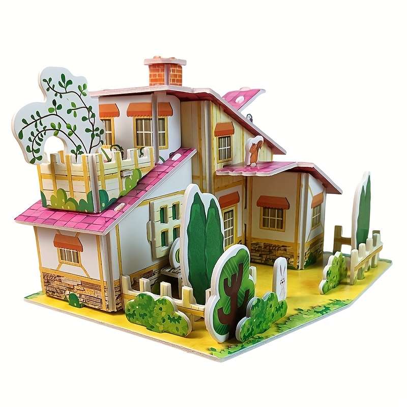 3D Building Model Puzzle Set Model Jf A040