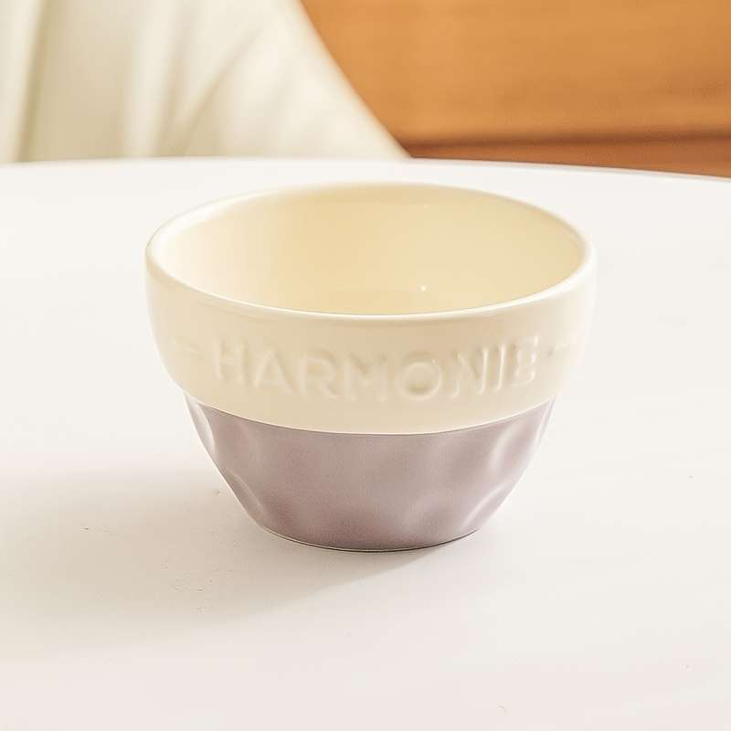 Bowl Color Harmonie Stone Pattern 10.16 Cm  Brown