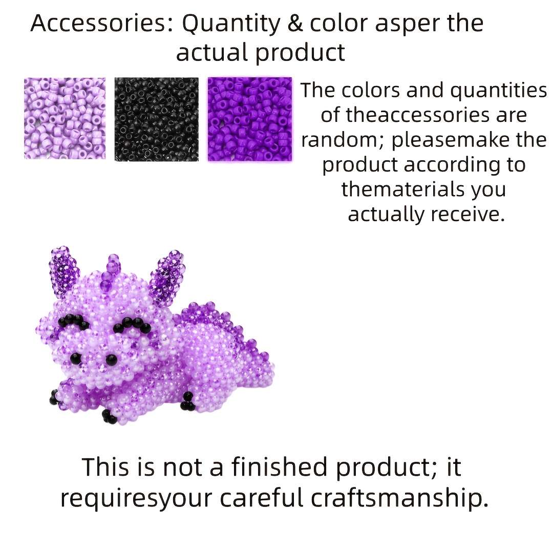 Perler Bead Set Blue Dragon Xy002 2