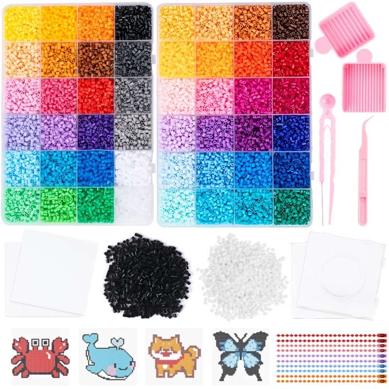 Perler Bead Set Fuse Beads Kit Contain Tools