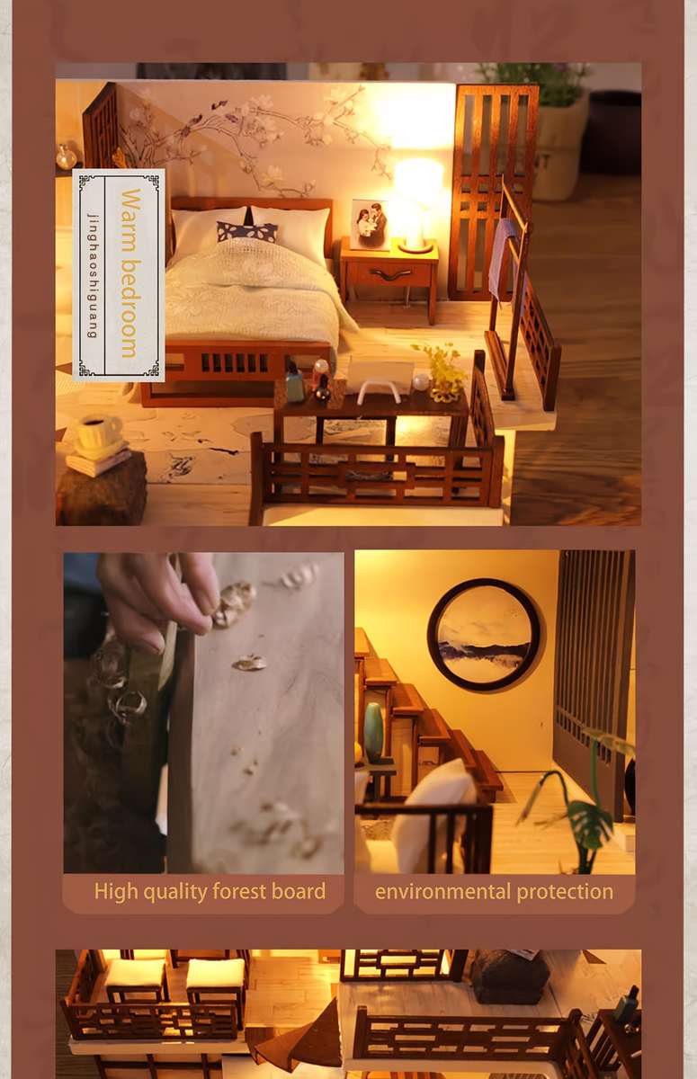 Building Toy Architectural Model Toy Set Style Quiet Good Time