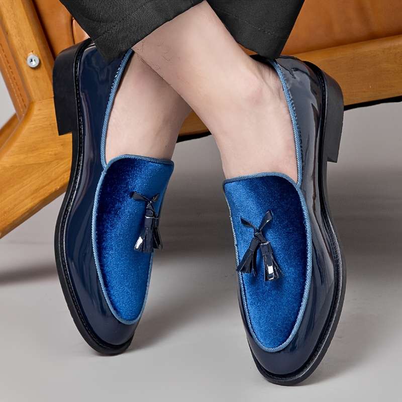 Mens Leather Shoes Color Blue Sizeuk 6.5