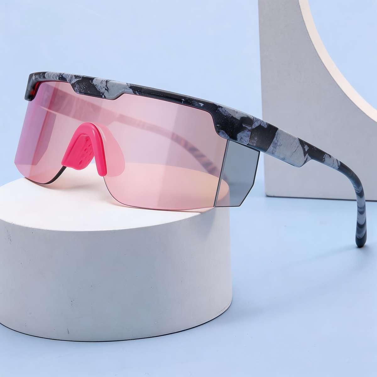 Cycling Glasses Color Speckled Frame Tea Tablets  Glasses Cloth