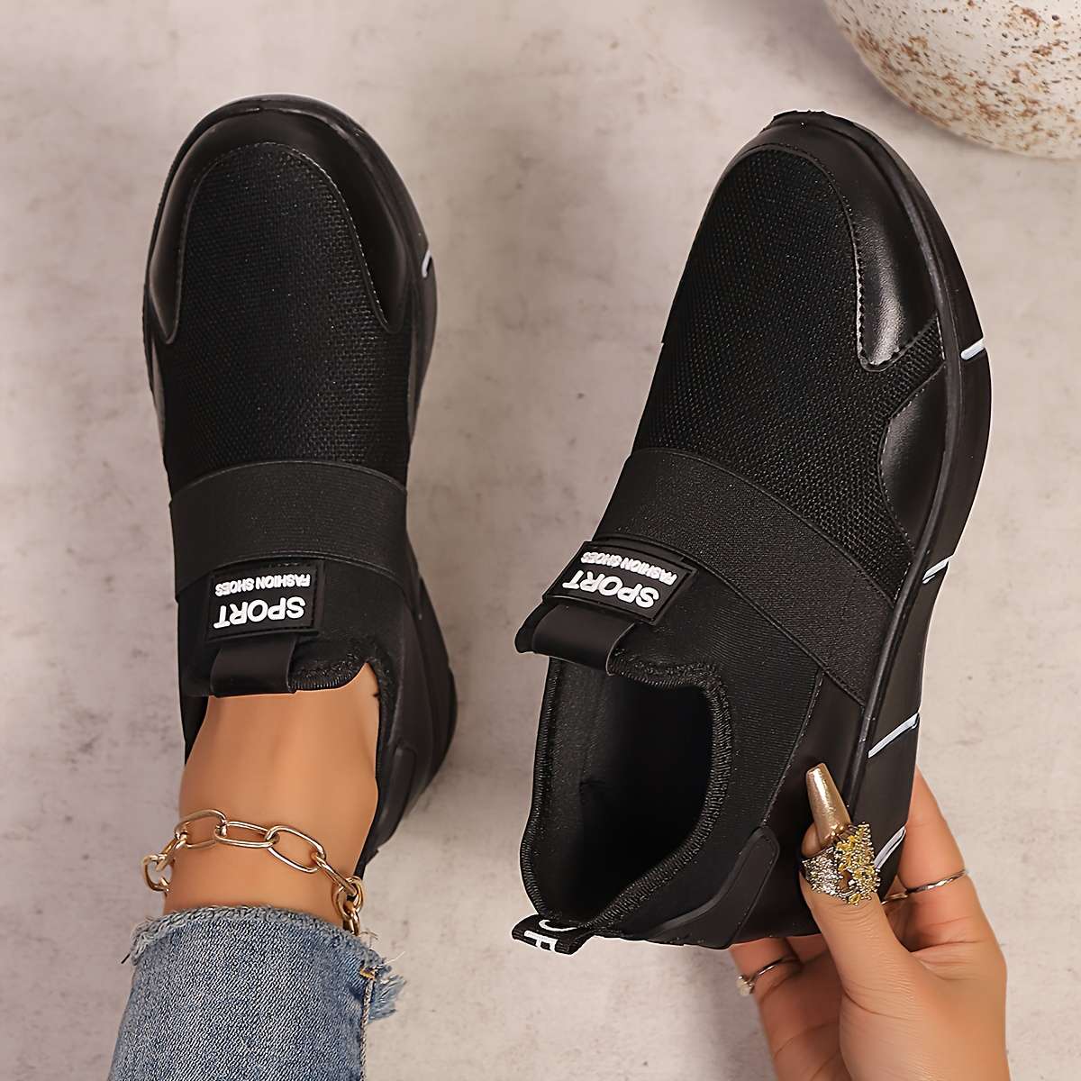 Women S Sneakers Color Black Sizeuk 5