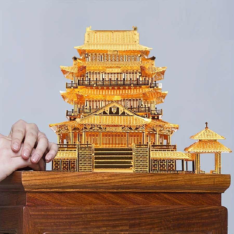 Building Toy Architectural Model Toy Set Items Tengwang Pavilion