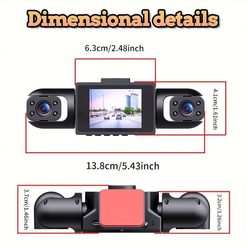 Dashcam Items 4 Channels Dash Camera Capacity32G Card