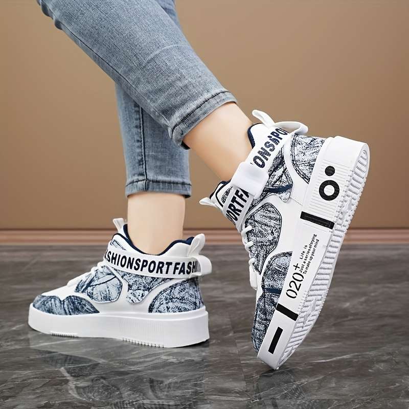 Women S Sneakers Color White Blue Sizeuk 3.5