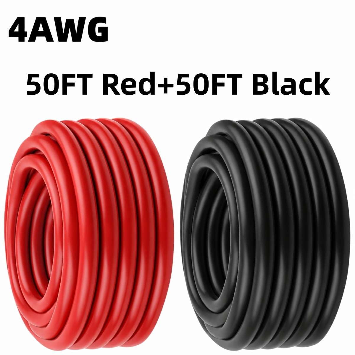 Car Accessories Model 4Awg 9.14Meter Red  9.14Meter Black