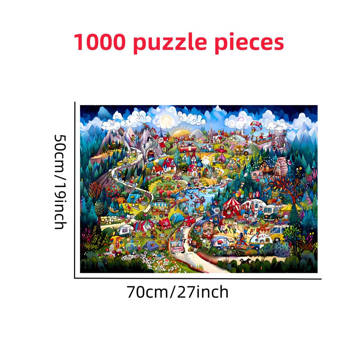 1000 Piece Paper Jigsaw Puzzle For Adults