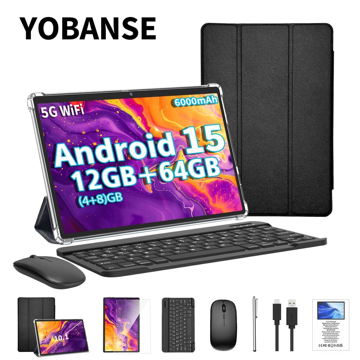 Professional Android Tablet Ram Rom For Entertainment Crystal Clear Screen 12Gb