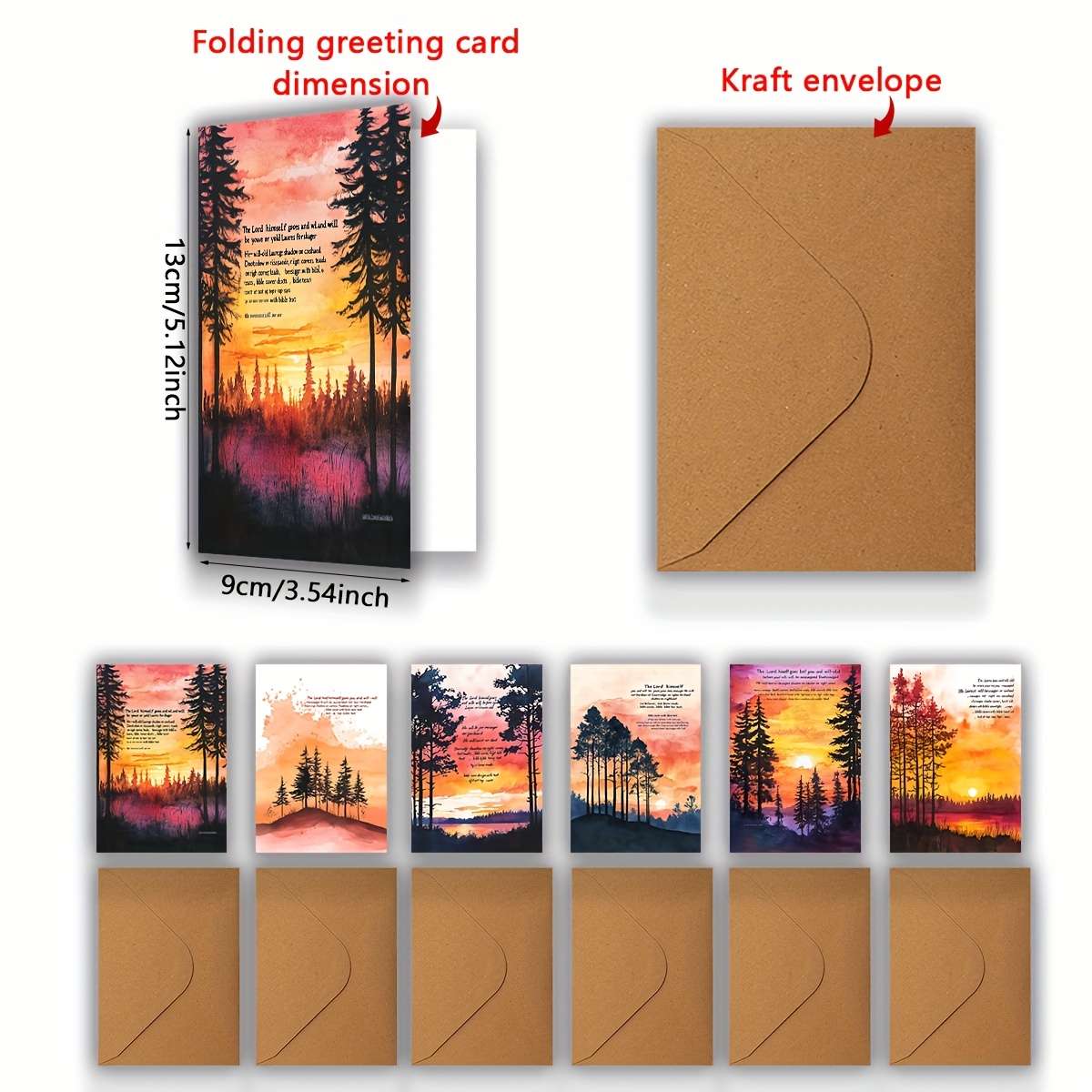 Greeting Cards Quantity 6Pcs