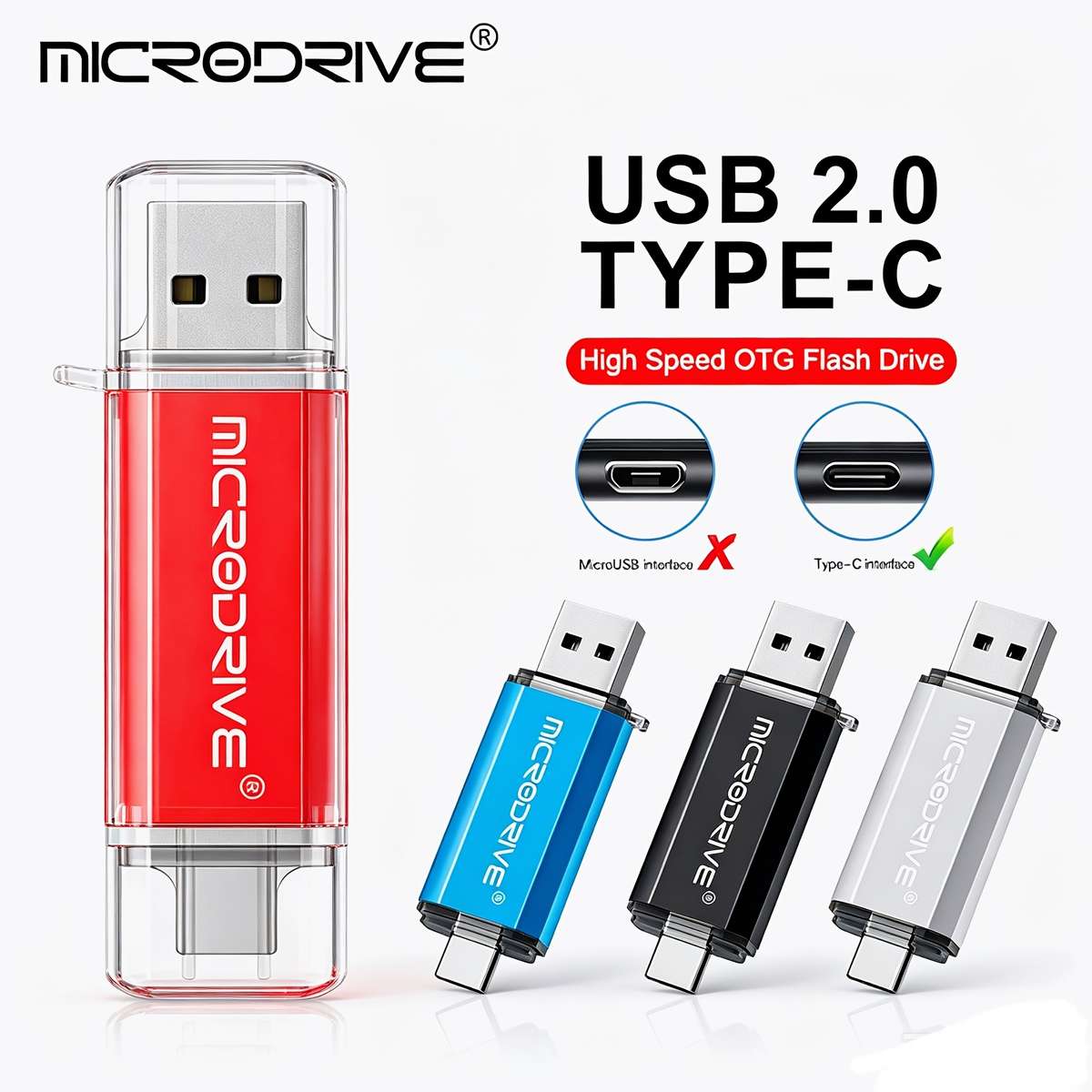 Usb Flash Drive Color Red Storage 2Gb