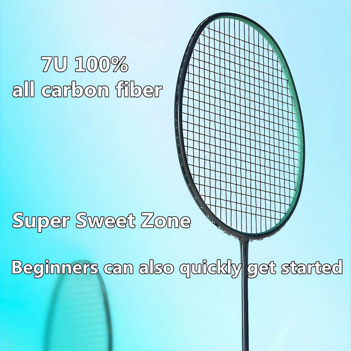 Badminton Racket Model S18U Laser White