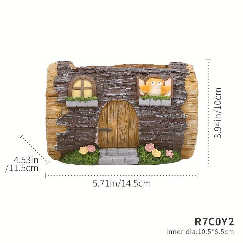 Village Resin R7C0Y1 Shaped Hole Mounting Planter Drainage Type Type Includes