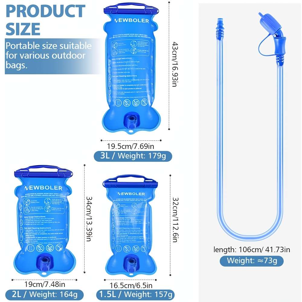 Durable Newboler L Portable Hydration Bladder Cycling Running Hiking Stay H