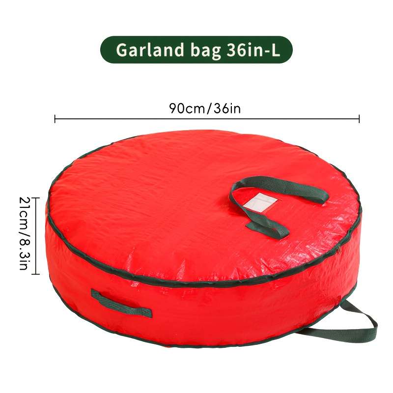 Premium Christmas Garland Storage Holiday Decorative Zipper Mobile Handbag For