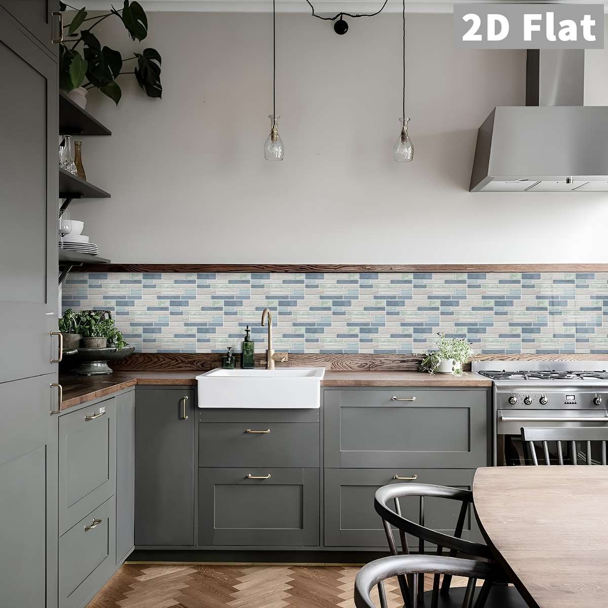 31PCS Luxury Waterproof Self Adhesive Imitation Ceramic Tile Wall Stickers