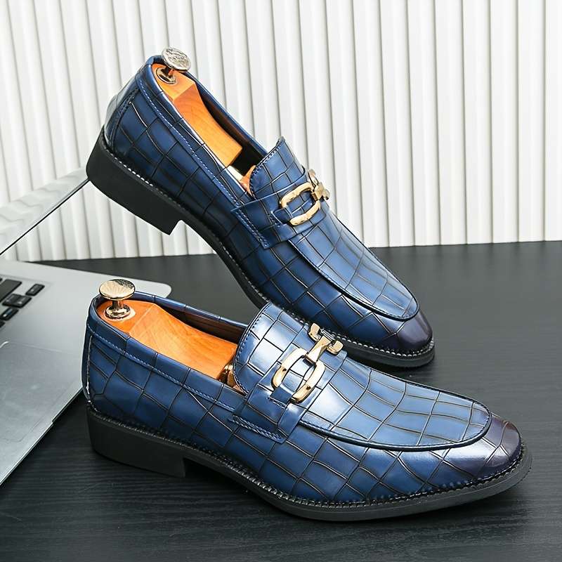 Mens Leather Shoes Color Blue Sizeuk 7