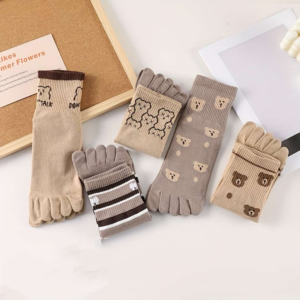 Women S Socks Color Mixed Colors 5 Pairs Size Onesize