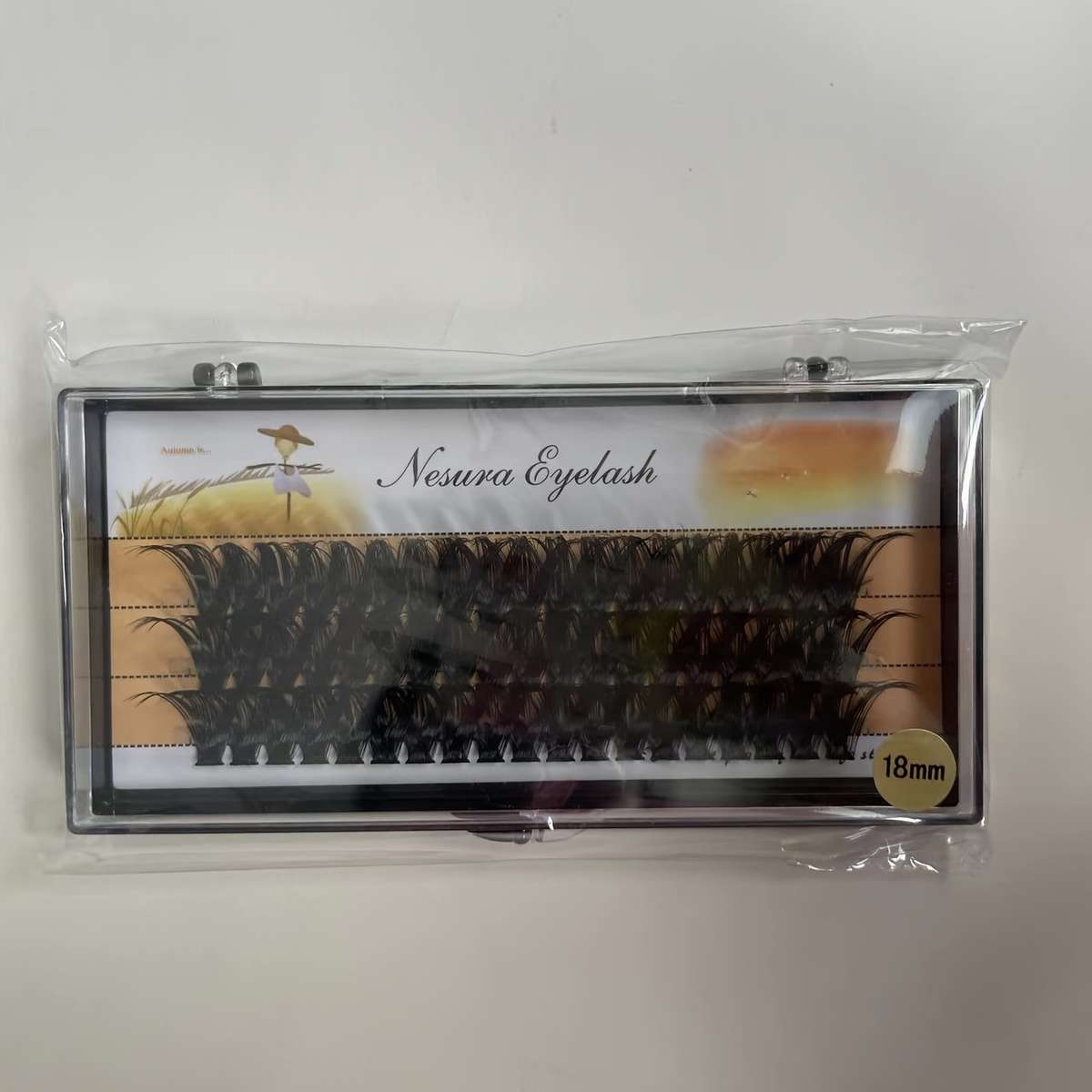 60pcs Natural Soft False Eyelashes Hair Length 70d 18mm 18mm