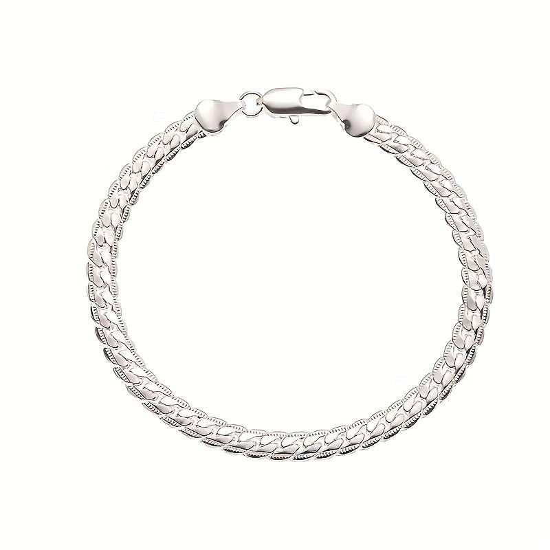 2Pcs Elegant Zinc Alloy Plated Full Silver