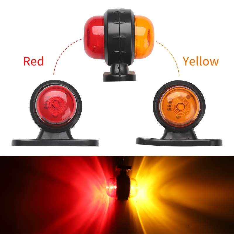 Car Lights Color Redyellow Quantity 4Pcs