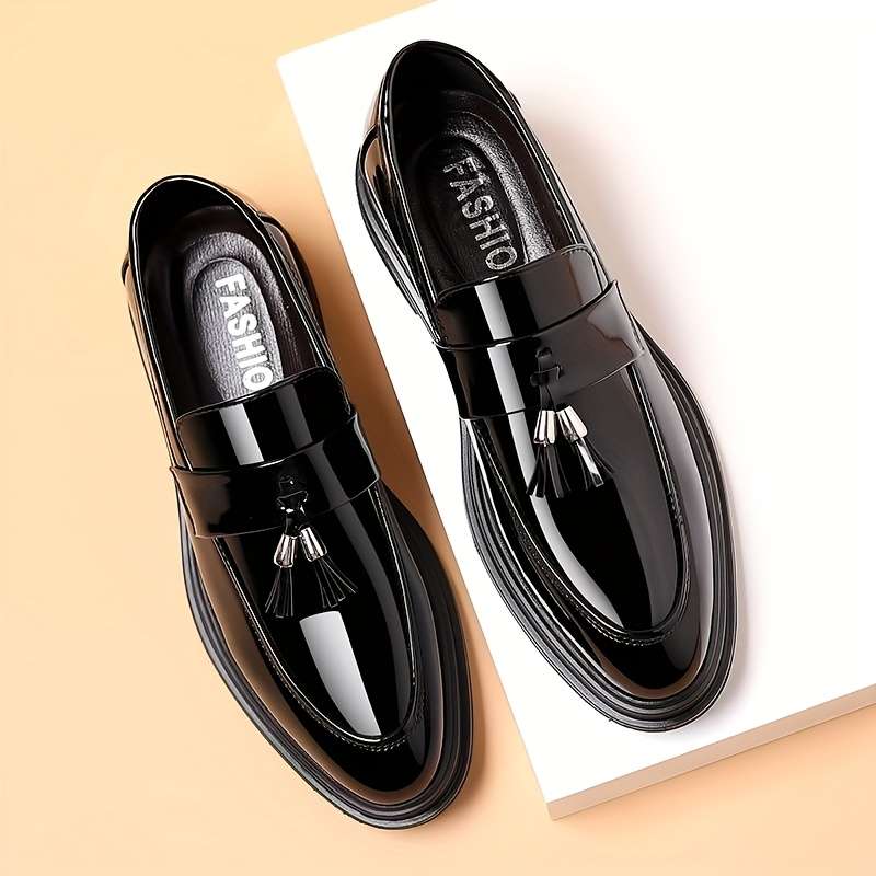 Mens Leather Shoes Color Black Sizeuk 10.5