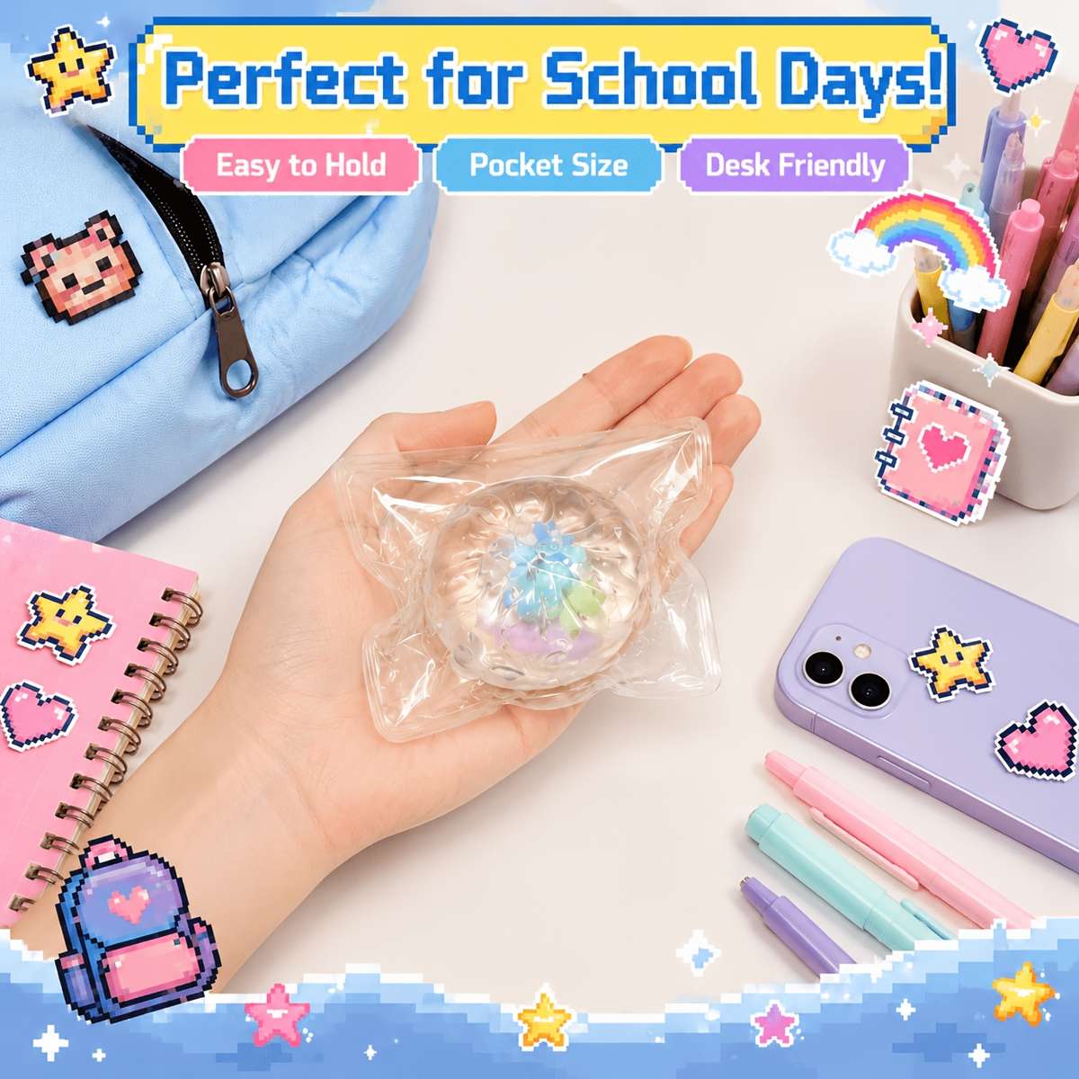 Squeezable Toys Style 2Pcs Candy Small Buns Items Random Style