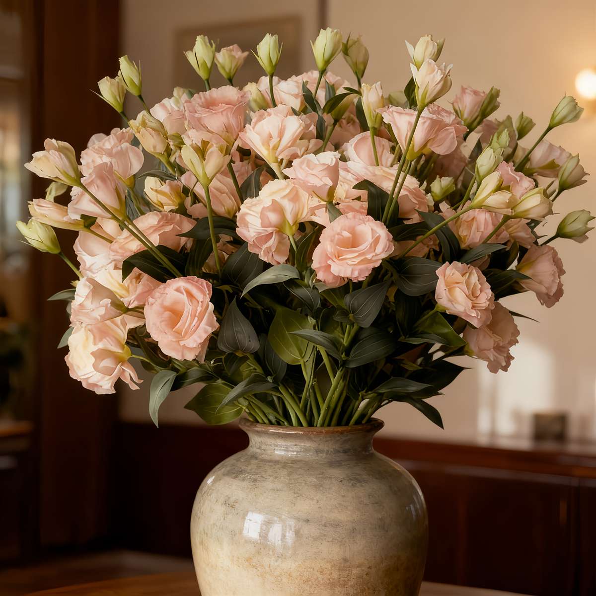Simulated Flower Quantity 12 Elegant Pink Artificial Gypsophila Flowers  3 Bunches