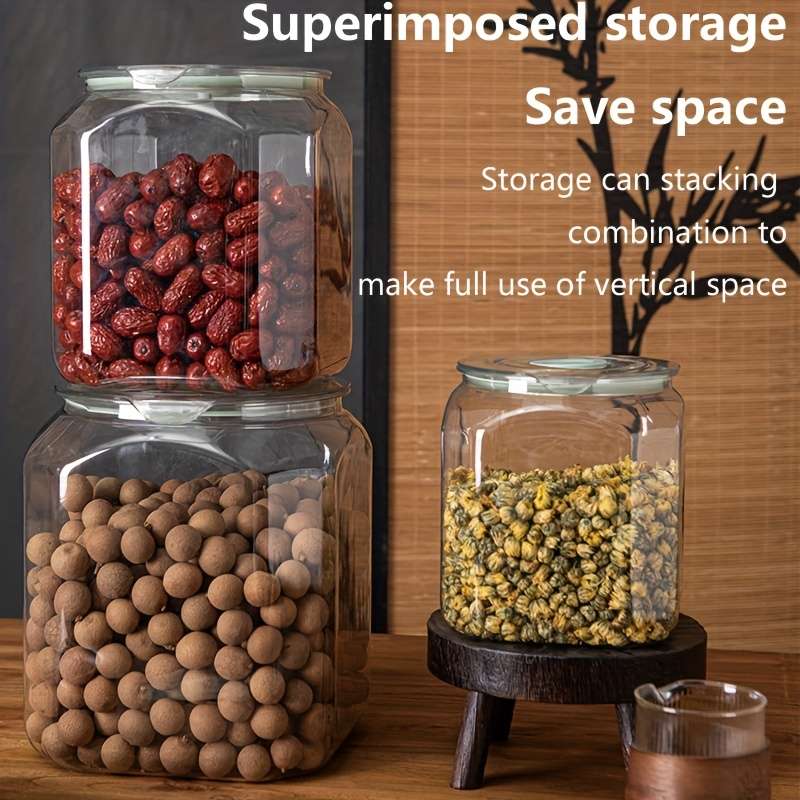 Sealed Jar Capacity 5L Quadrilateral Sealed Jar