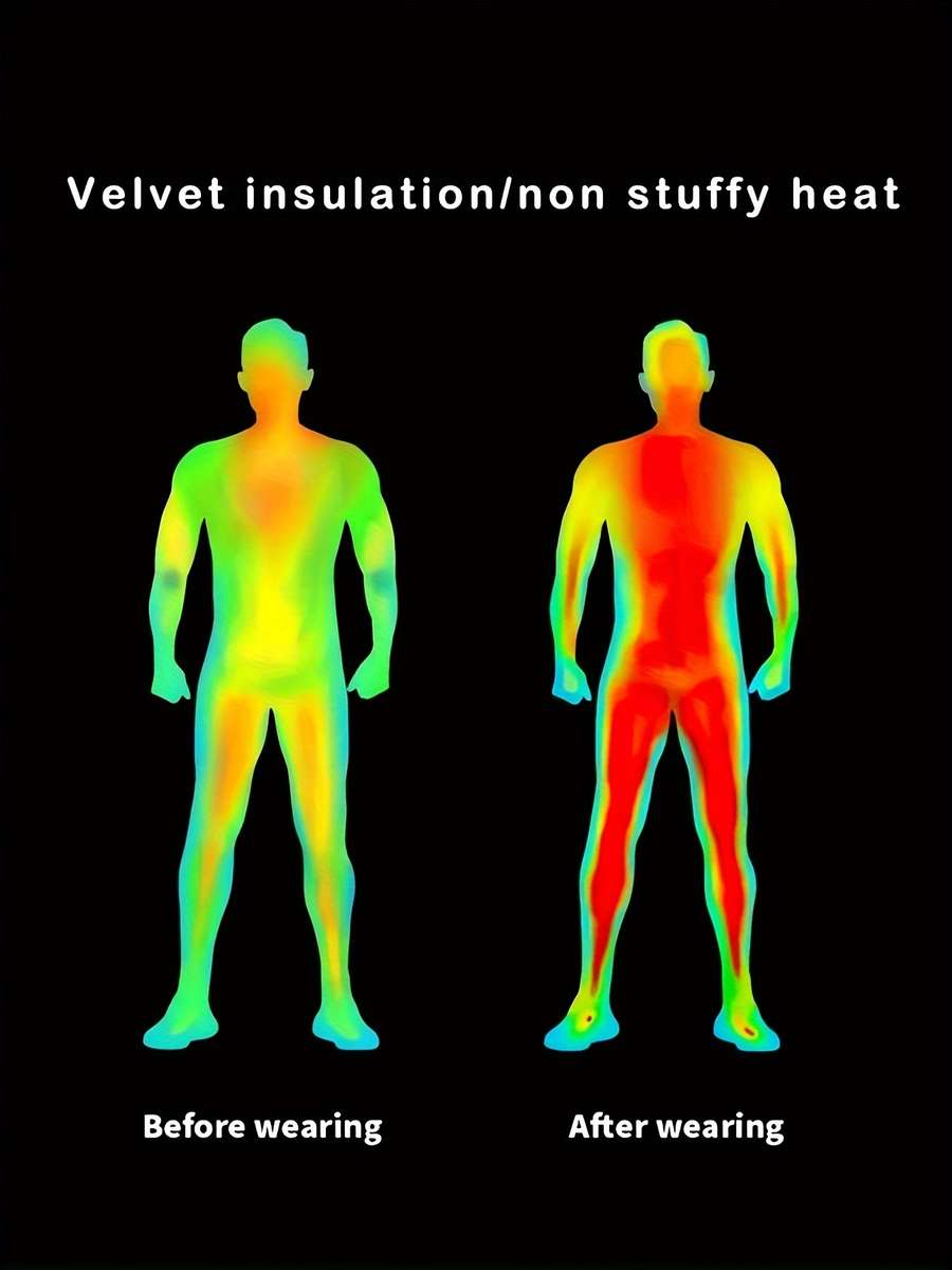 Thermal Underwear Color Black Sizexxl