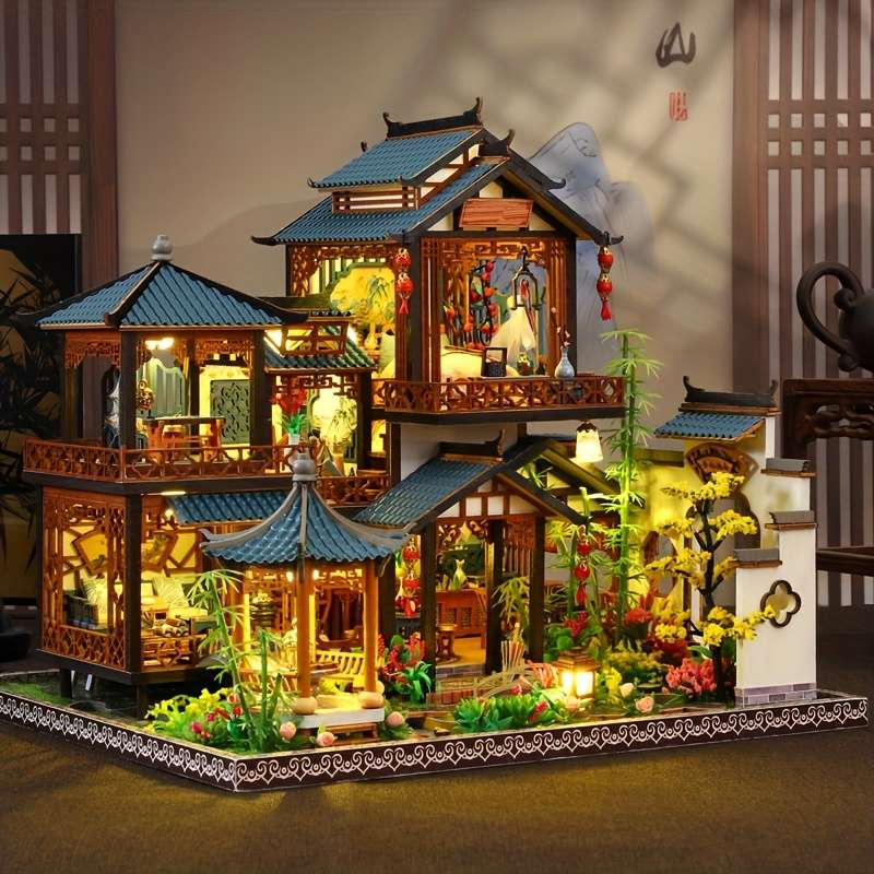 3D Model Desktop Ornament Style Elegant Lanting
