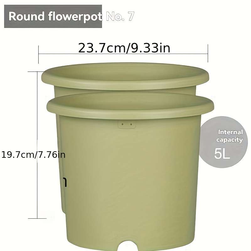 Flowerpotmodel No  7  Diameter 23 62 Cmcolor 2Pcs Light Green