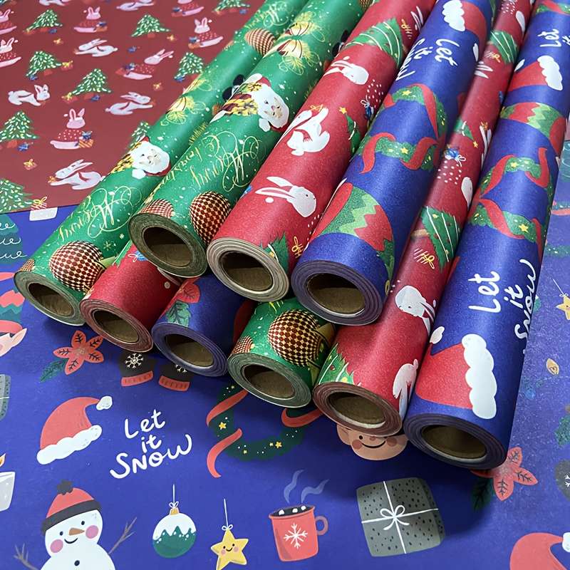Christmas Decorations Color 10M Green Roll Paper