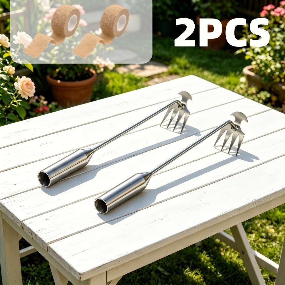 Garden Supplies Quantity 2Pcs: 50Cm Thickened Weeding Rake Multi Functional Tape