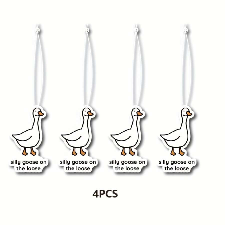 Car Interior Decor  2Pcs Silly Goose