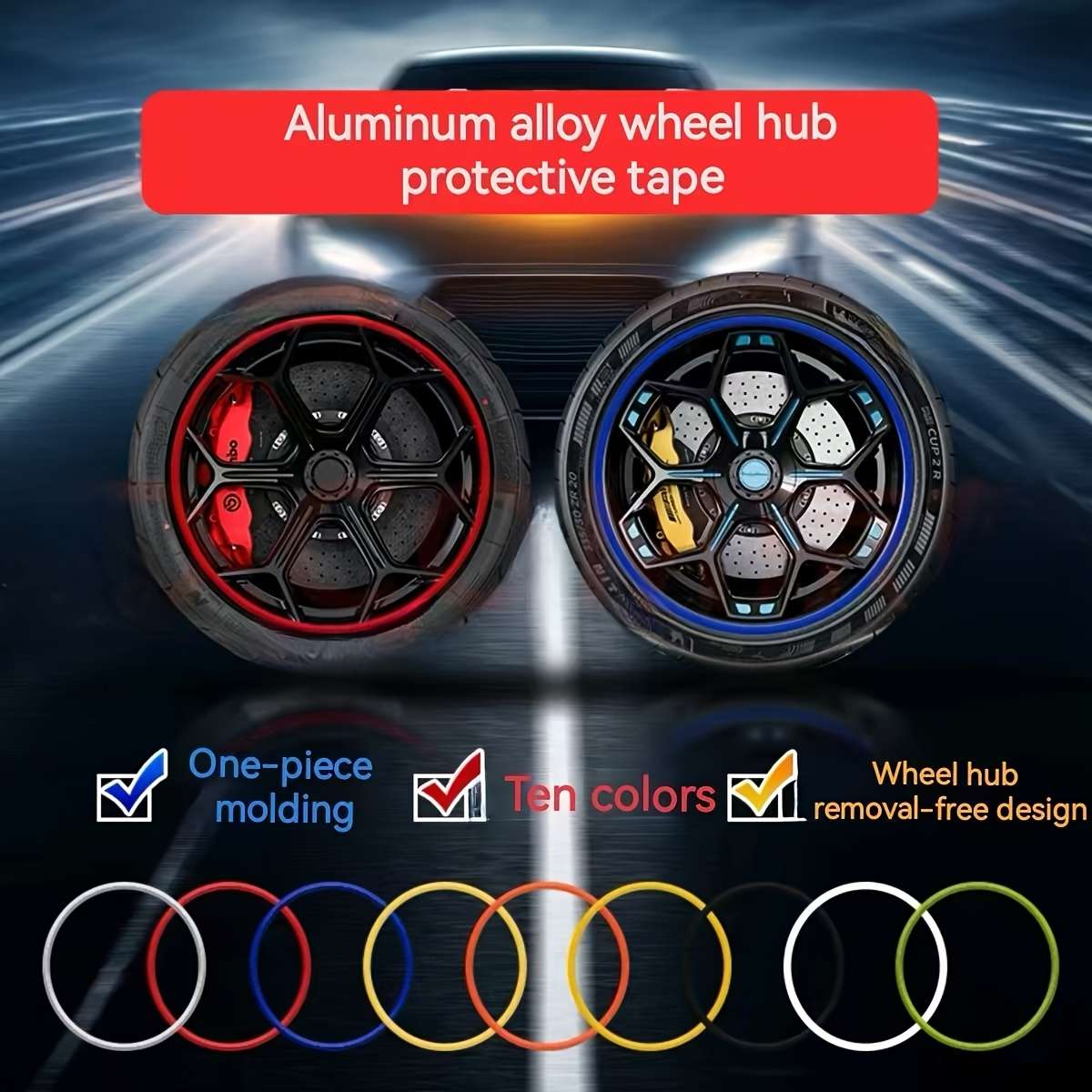 Duty Collision Car Wheel Rim Heavy Anti Scratch Abs Protector Resistant Impact