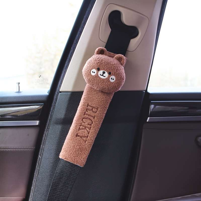 Cute Knit Extension Shoulder Car Insurance Seat Cartoon Protector Section Belt