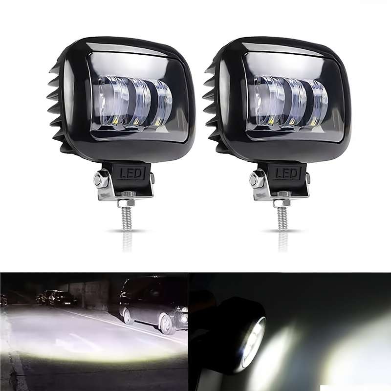 Car Lights Model 2Pcs12.7Cm Square Headlights
