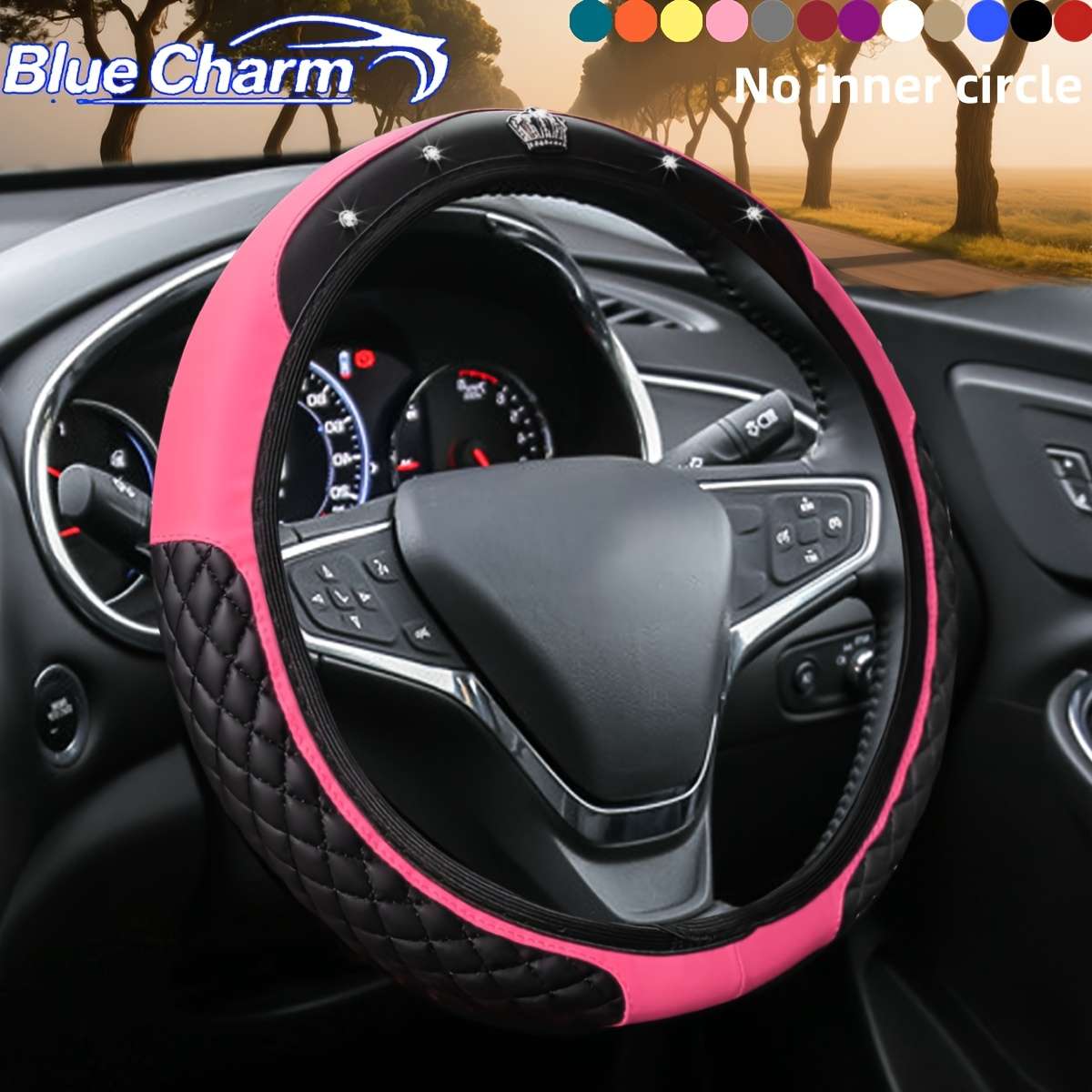 Car Steering Wheel Cover Red