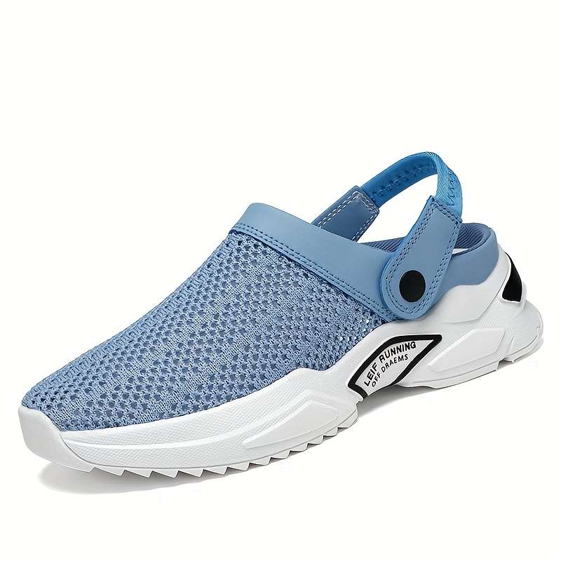 Men Slippers Summer Style Blue Size Uk 7