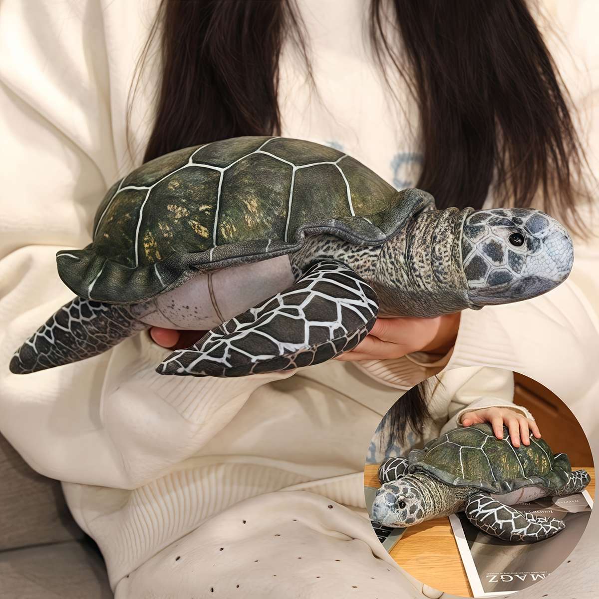 Plush Toys Items Dark Green Turtle