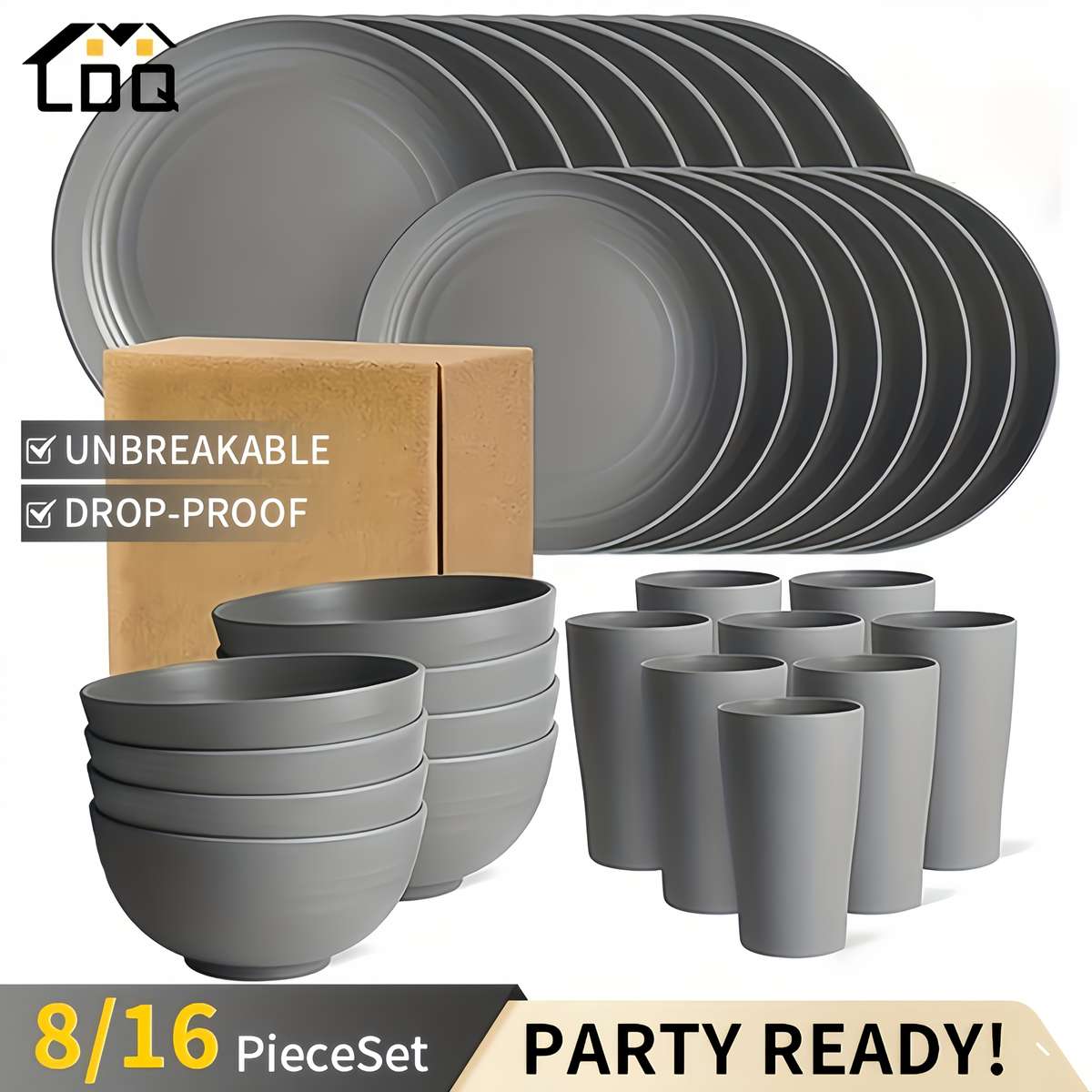 Bowl Color Gray Quantity16Pcs4 People