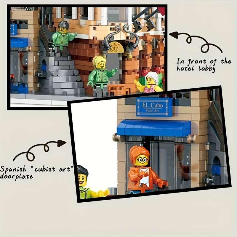 Building Toy Architectural Model Toy Set Quantity 1849Pcs