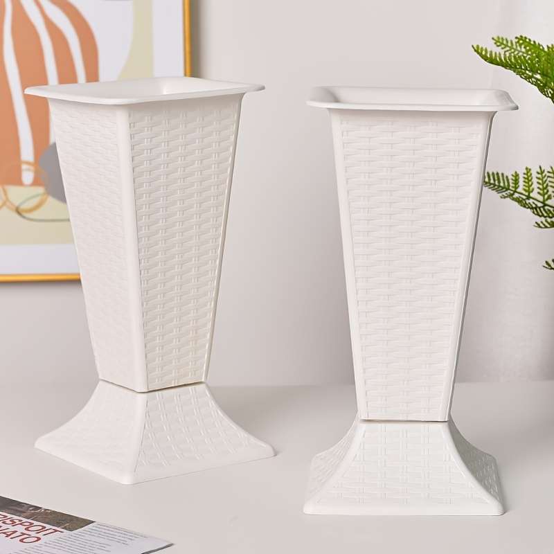 Flowerpot Model Pack Of 2 White