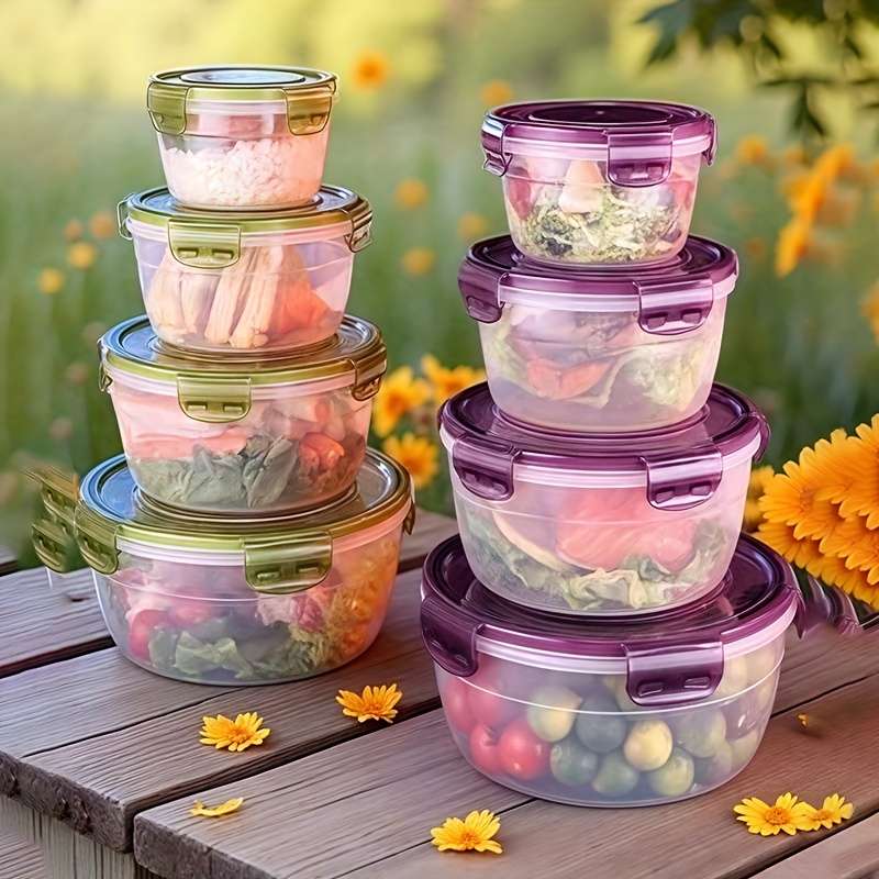 Food Cover Color Green Quantity 8 Piece Set  4 Containers  Add  4 Lids
