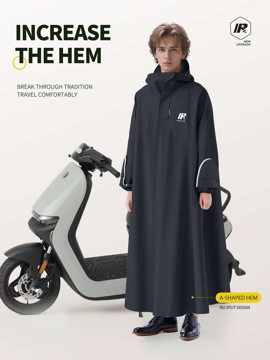 Raincoat Black Size Uk M